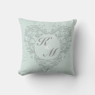 Aqua HeartyChic Cushion