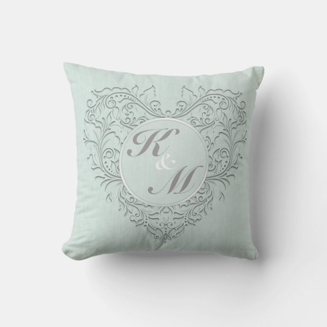 Aqua HeartyChic Cushion (Front)