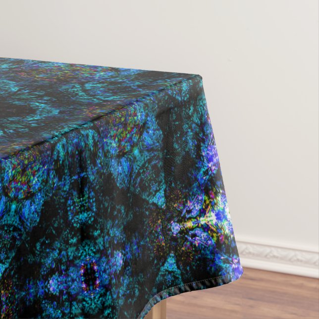 Aqua Kaleidoscope Effect,   Tablecloth (In Situ)