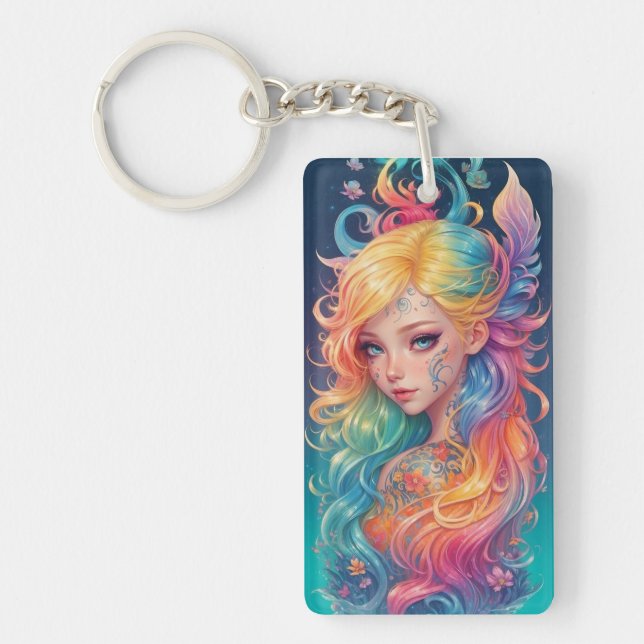 Aqua Key Ring (Front)