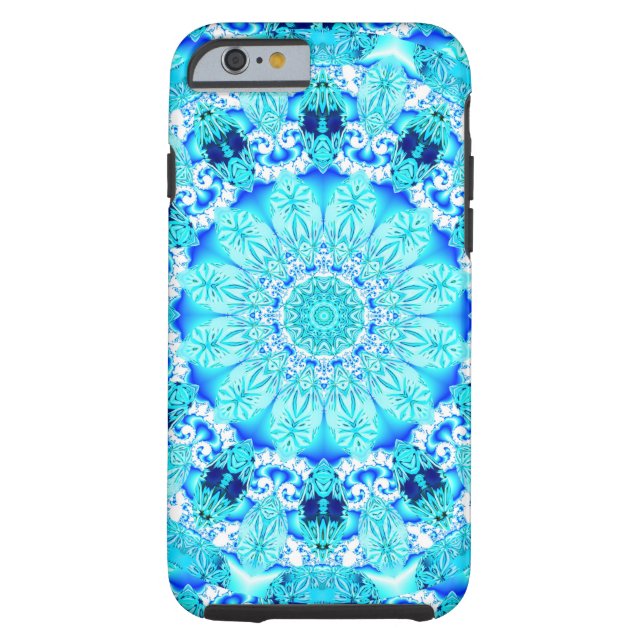 Aqua Lace, Delicate Case-Mate iPhone Case (Back)