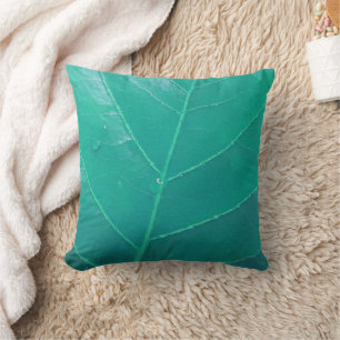 Aqua Leaf Cushion