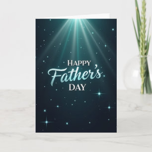 Aqua Light Fathers Day Card