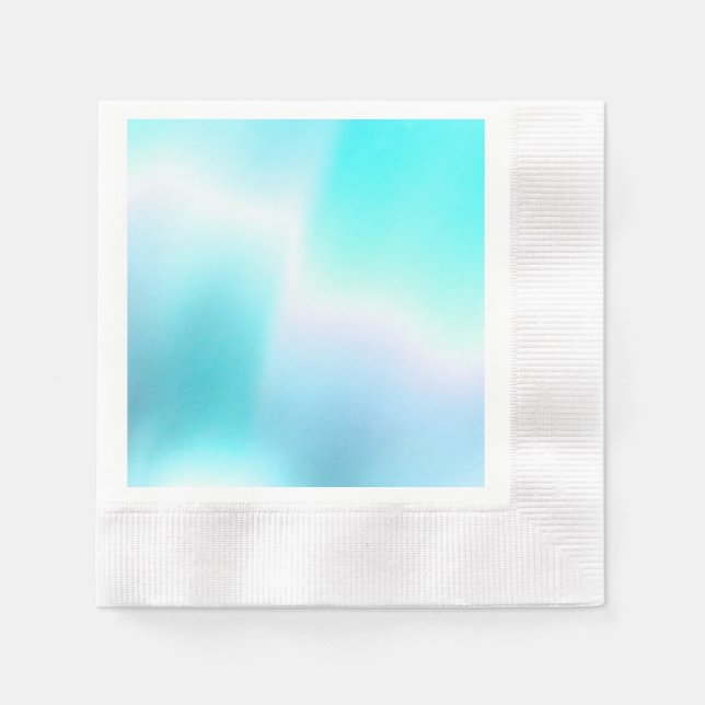 Aqua Lights Paper Napkin (Front)