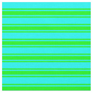 Aqua & Lime Striped/Lined Pattern Fabric