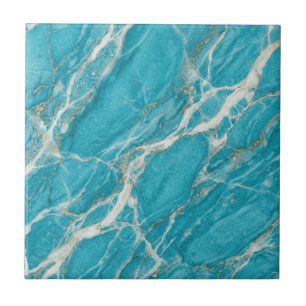 Aqua Marble Bold Contemporary Design Look Ceramic Tile