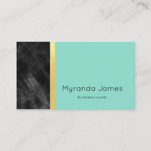 Aqua Marble Business Owner Card