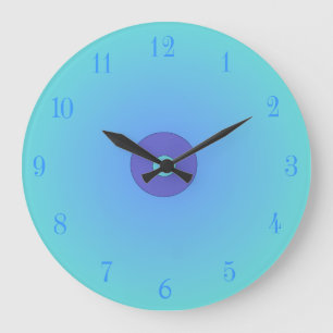 Aqua/mauve > Plain Kitchen Clocks