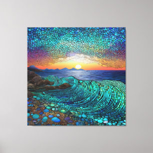 Aqua Mirage Seascape Canvas Print