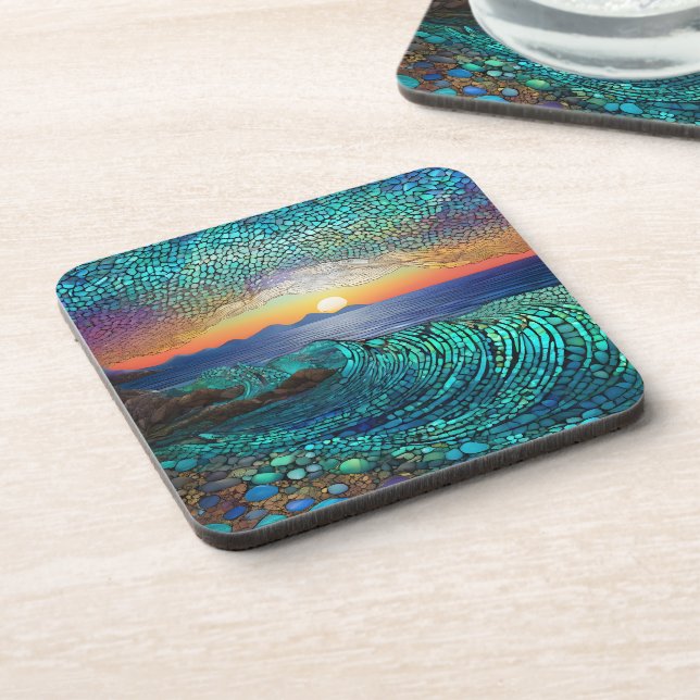 Aqua Mirage Seascape  Coaster (Left Side)