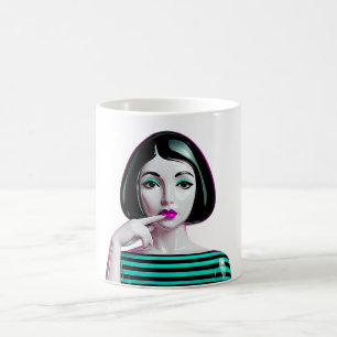 Aqua Noir Muse Coffee Mug