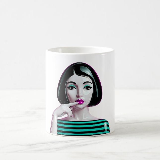 Aqua Noir Muse Coffee Mug (Center)