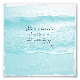 AQUA OCEAN PHOTO WITH RUMI QUOTE