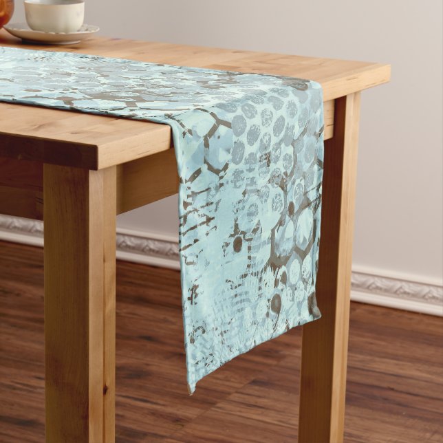 Aqua Odyssey Short Table Runner (In Situ)