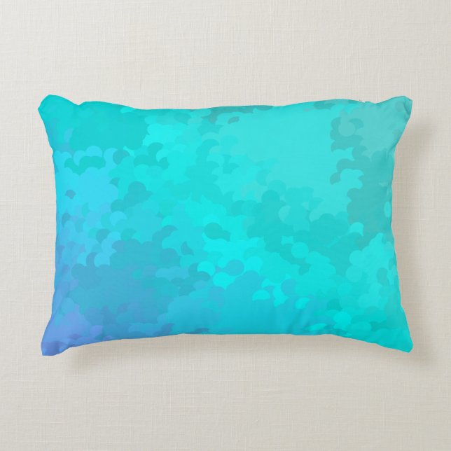 Aqua Ombre Decorative Cushion (Front)