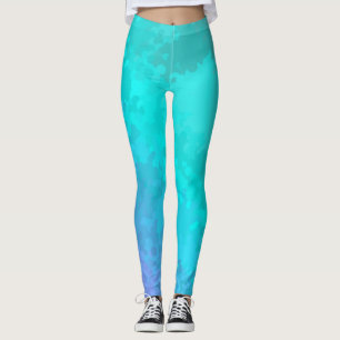 Aqua Ombre Leggings
