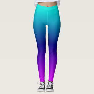 Aqua Ombre Leggings