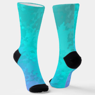 Aqua Ombre Phone Ring Stand Socks