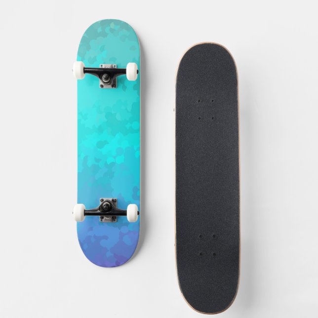 Aqua Ombre Skateboard (Front)