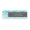 Aqua Ombre Zig Zag Chevron Pattern