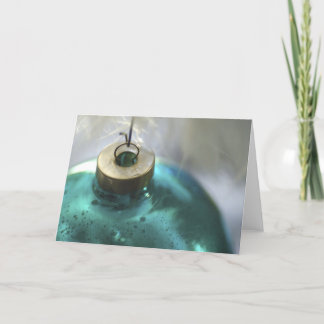 Aqua Ornament Holiday Card