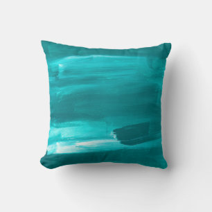 Aqua Paint Stroke  Cushion