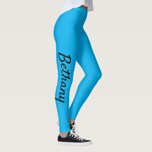 Aqua Personalised Custom XS (0-2) to XL (16) Leggings