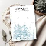 AQUA PINE TREE FOREST NECKLACE EARRING DISPLAY BUSINESS CARD<br><div class="desc">If you need any further customisation please feel free to message me on yellowfebstudio@gmail.com.</div>