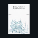 AQUA PINE TREE FOREST WINTER  BRACELET DISPLAY BUSINESS CARD<br><div class="desc">If you need any further customisation please feel free to message me on yellowfebstudio@gmail.com.</div>