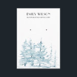 AQUA PINE TREE WINTER FOREST STUD EARRING DISPLAY BUSINESS CARD<br><div class="desc">If you need any further customisation please feel free to message me on yellowfebstudio@gmail.com.</div>