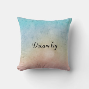 Aqua Pink Tie dye Cushion