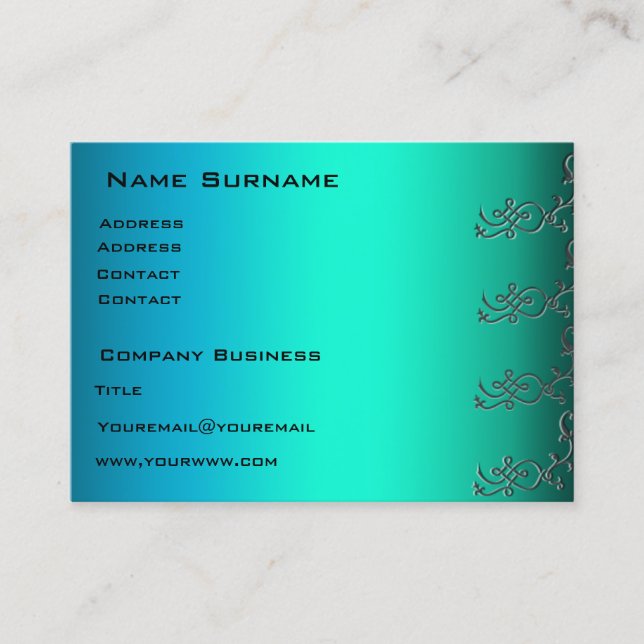 Aqua pixels Business Card (Front)