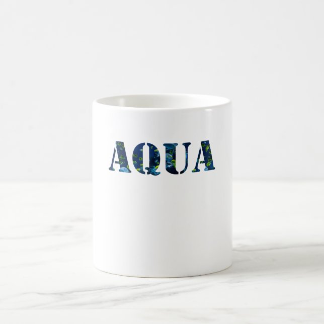 Aqua Planet Aquarium Fish Coffee Mug (Center)