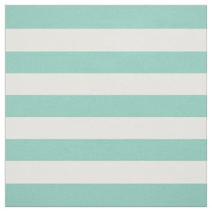 Aqua Preppy Stripes Fabric