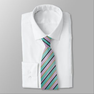 Aqua Purp Gold Black Ties by RokcloneDesigns