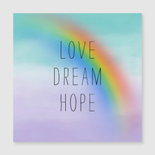 Aqua Purple Rainbow Inspirational Love Dream Hope