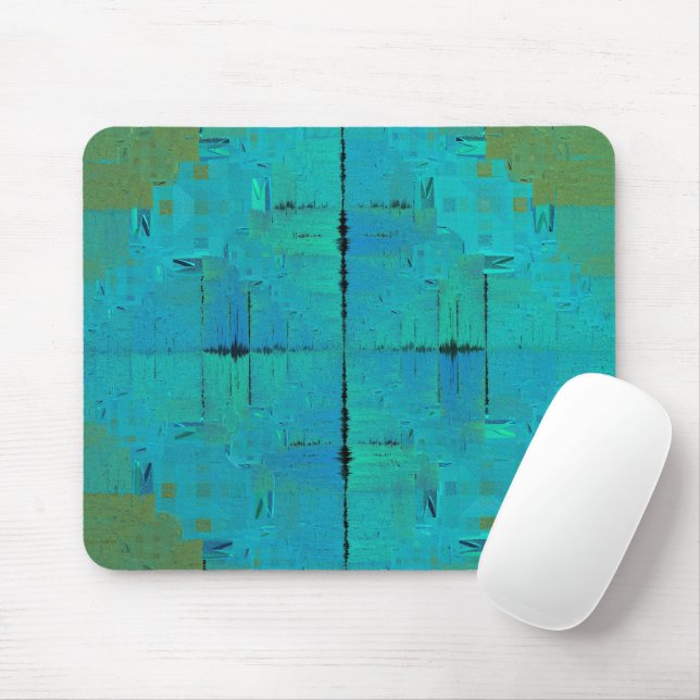 Aqua Resonance  Mouse Pad (With Mouse)