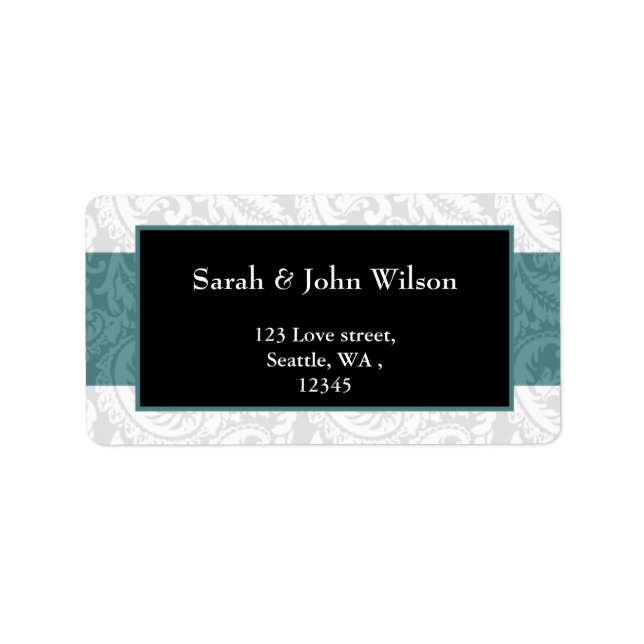 aqua, return address label (Front)