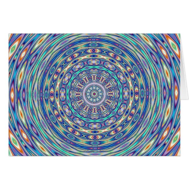 Aqua Ripples Card (Front Horizontal)