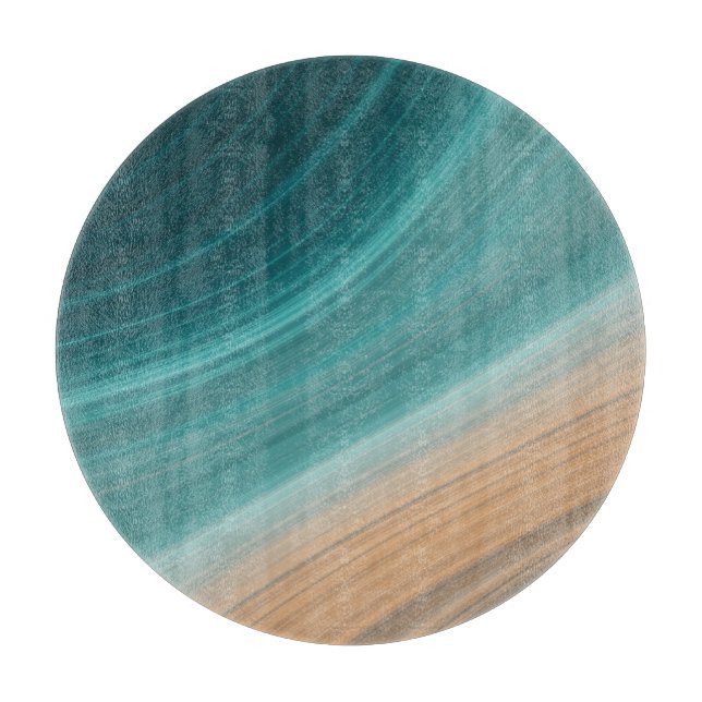 Aqua Sand Flow Cutting Board (Front)