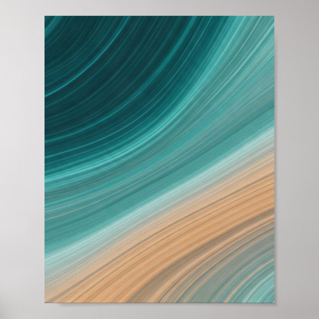 Aqua Sand Flow Poster (Front)