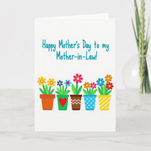 Aqua Script Mothers Day Card