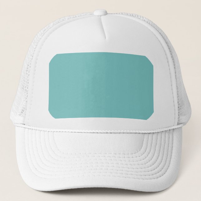 Aqua Sky Background. Elegant Fashion Colour Trucker Hat (Front)