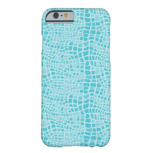 Aqua Snakeskin Pattern Case-Mate iPhone Case (Back)