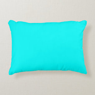 Aqua (solid colour) decorative cushion