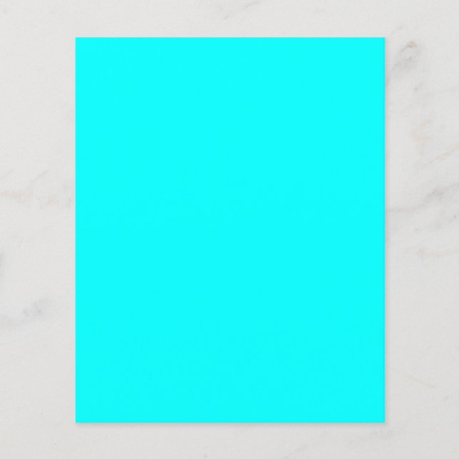 Aqua (solid colour) flyer (Front)