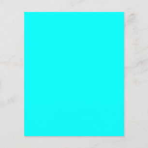 Aqua (solid colour) flyer