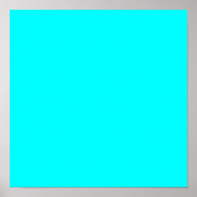 Aqua (solid colour) poster (Front)