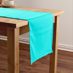 Aqua (solid colour) short table runner