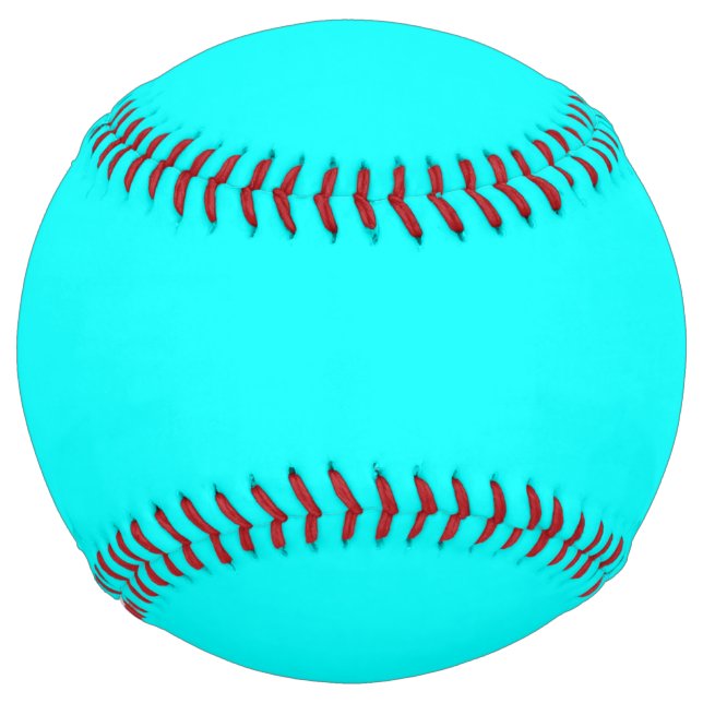 Aqua (solid colour) softball (Front)